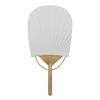 Hemp mini fan handball compact size 1122 cm handmade Marugame made Japan.