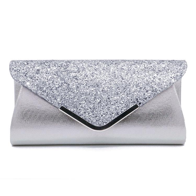 SCIONE Fashionable Dinner PU Sequin Elegance Handbags Catching Bag Clutch Bag Cosmetic Banquet Bag