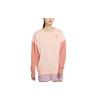 Sportswear Casual Color Block Round Neck Vintage American Sweatshirt Women Sweatshirt Quartz-Pink DJ6946-666