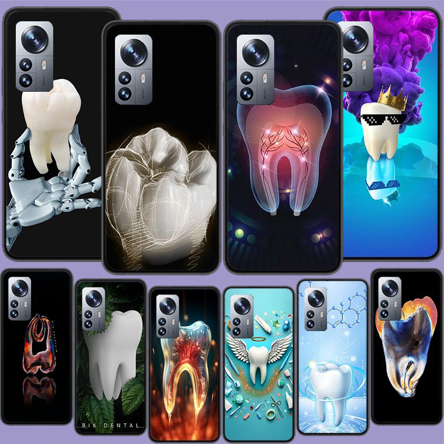 Чехол для телефона с рисунком зубов для Xiaomi Poco X3 NFC X4 GT M3 M4 M5 M5S X7 X6 X5 F6 Pro F5 F4 Mi F3 F2 Чехол TPU Capa Coque C