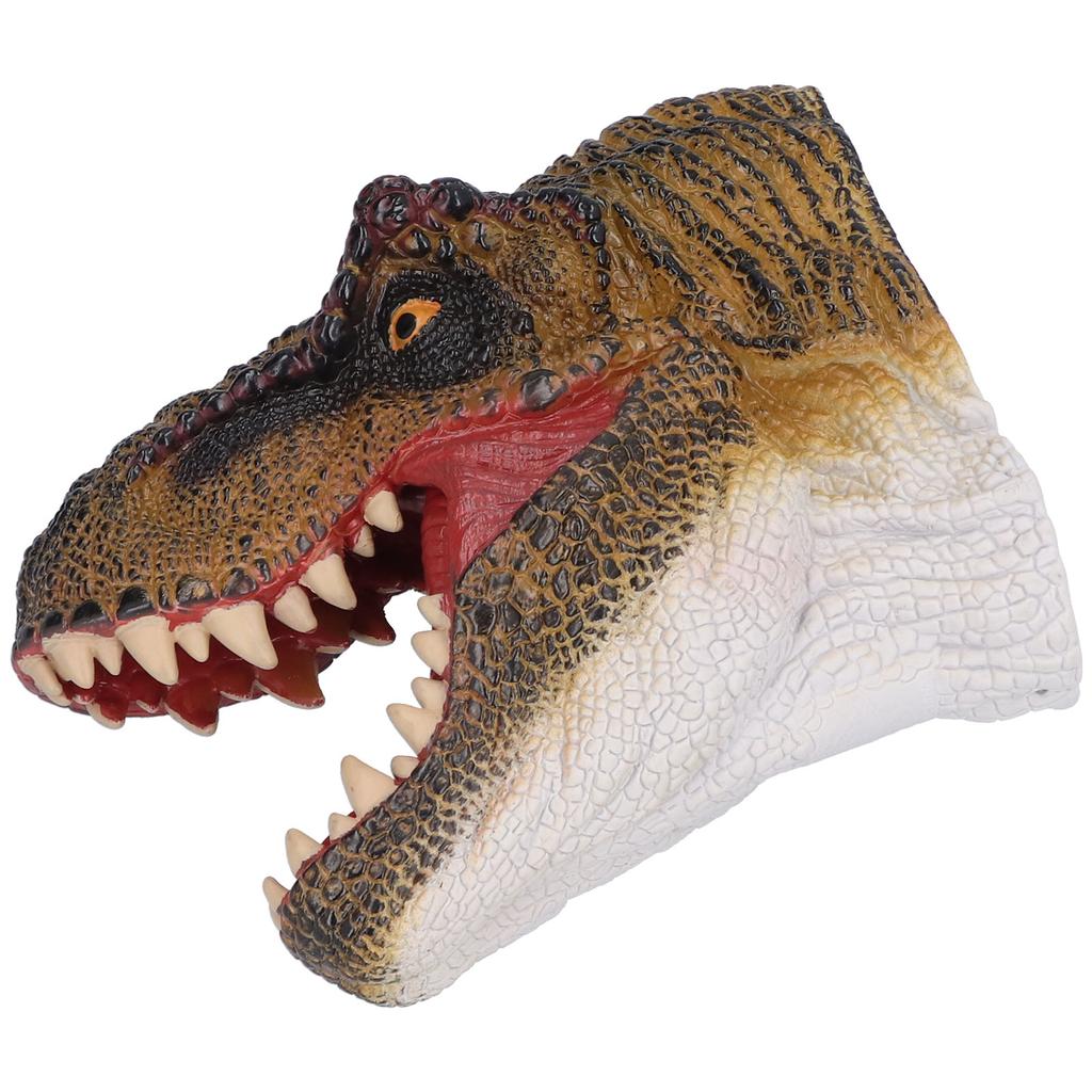 Dinosaur Puppet Rubber Portable Nontoxic Durable Wearable Hand Painted Craft Dinosaur Hand Puppet