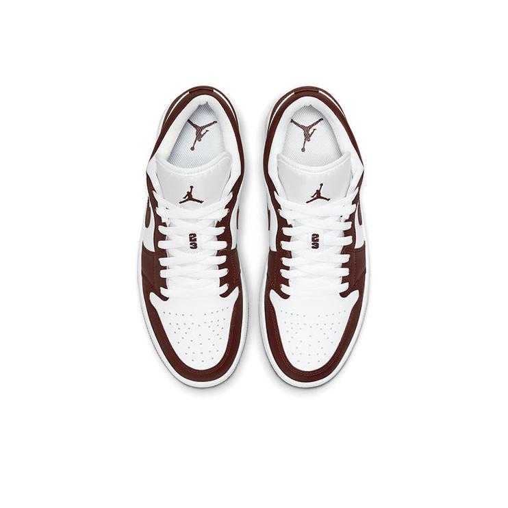 Женские кроссовки Air Jordan 1 Low Bronze Eclipse коричнево-белые DC0774-116