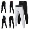 Men Running Trousers Base Layer Tight Training Fitness Jogger Basketball Black Sports Skinny White Cycling Pants Gray Long Johns Quick Dry