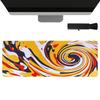 TOCCOOL Swirl Mouse Pad Large Mouse Pad Yellow Gaming Mouse Mat Mouse Mat for Home and Office Brush E-Sports (Cleaning Included)