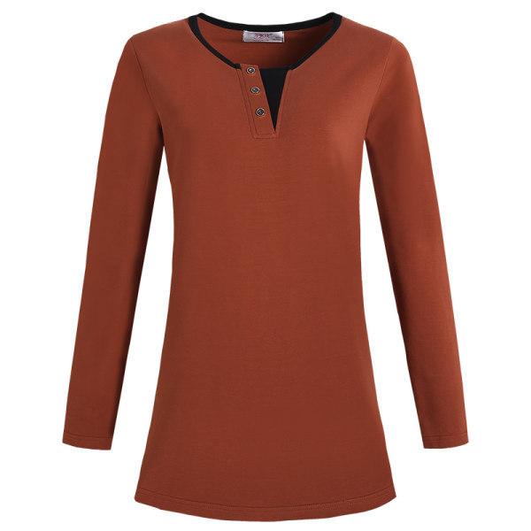 Футболка с длинными рукавами, женская, весна-осень, в стиле вестерн для мам, нижняя часть, большой размер, женский топ средней длины