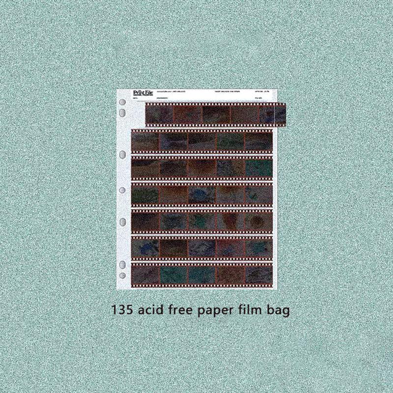 10Pcs 135/120 Negatives Film Storage Pages Acid-Free Bags Black&White Color Film Slide Preservers Pages Acid-Free Film Bags