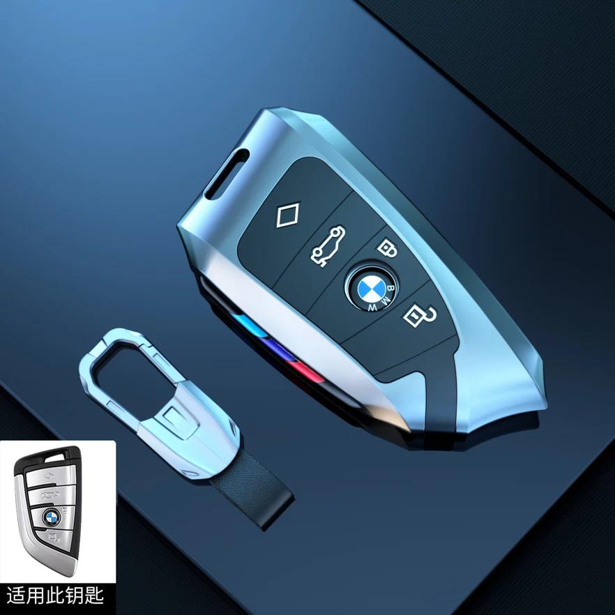 BMW Car Key Case Cover Protector Shell for X1 X3 X5 X6 X7 1 3 5 6 7 Series G20 G30 G11 F15 F16 G01 G02 F48 - Vehicle Accessory GA3