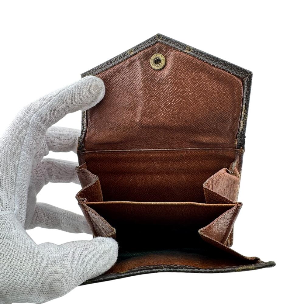 LOUIS VUITTON M61660 Vintage W Hook Wallet Compact Wallet Monogram Monogram Portonet Bie Cult Credit Tri-fold wallet Brown Monogram Used