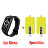Силиконовый ремешок + защитная пленка для Huawei Band 6 7 8 NFC Smart Band Сменный мягкий браслет ремешки для Huawei Band 6 7 8 чехол