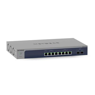 Коммутационный концентратор NETGEAR 10 портов x4 в металлическом корпусе с ограниченной пожизненной гарантией на оборудование, облачное управление, интеллектуальный коммутатор [подлинный продукт] 10G/5G/2.5G/1Gx4,