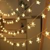 Fairy Light Snowflake Light String Flash Christmas Tree Lamp Stars String Lights  Birthday Party