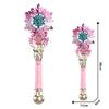 Electric Light Music Magic Wand, Little Princess Spinning Snowflake Fairy Wand, Play House Luminous Toys