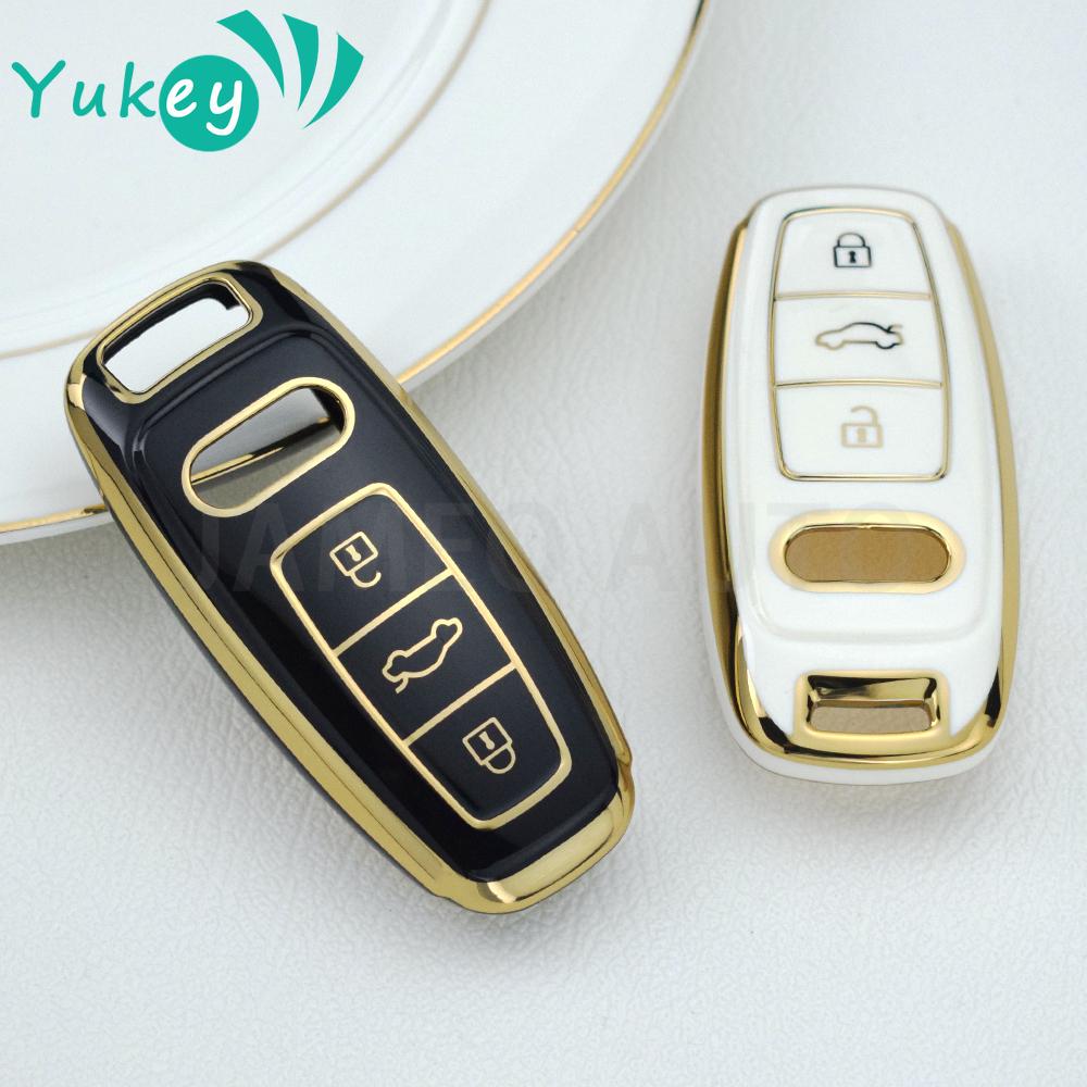 Мягкий ТПУ автомобильный чехол для смарт-ключа для A6 A7 A8 E-tron Q5 Q8 C8 D5, автостайлинг, защитный чехол, держатель, аксессуары