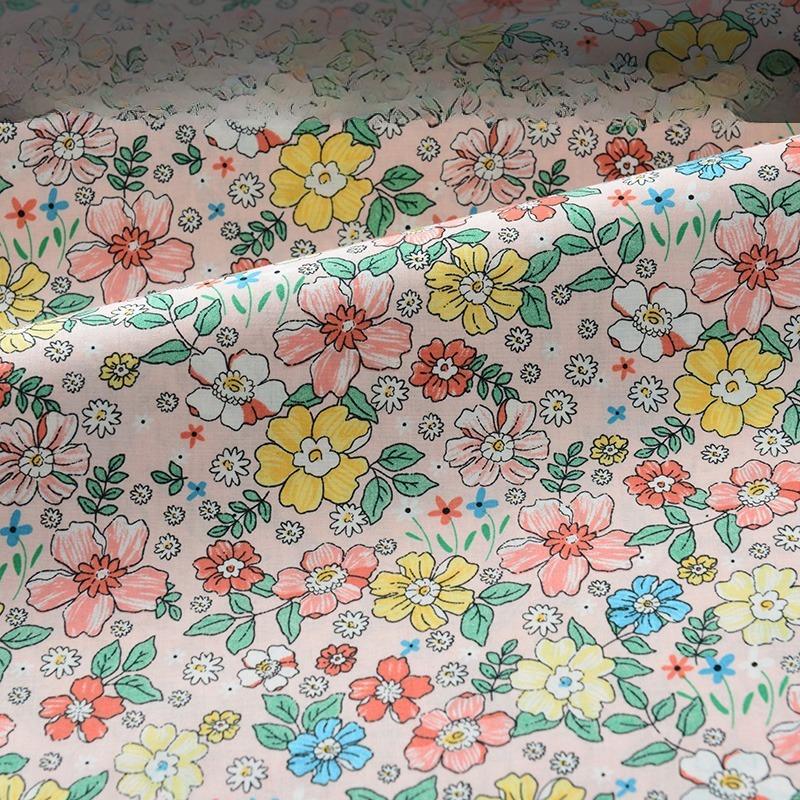 Классика Пасторальный Цветочный Поплин Хлопковая Ткань DIY Детская Одежда Ткань Сделать Постельное Белье Лоскутное Одеяло Украшение Домашняя Швейная Ткань
