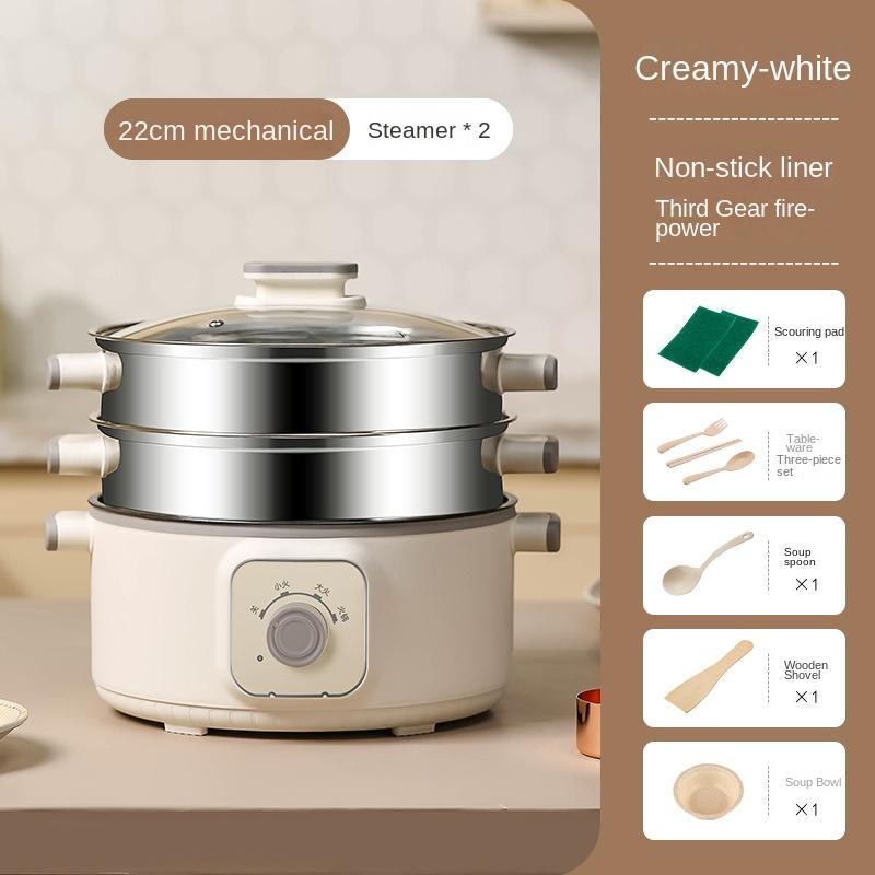 Электрическая пароварка для тушения и приготовления пищи Встроенная электрическая пароварка Паровая камера Бытовая Небольшая трехслойная Многофункциональная Многослойная большая вместимость