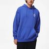 Li Ning Sports Lifestyle Series Pattern Printed Hooded Folee Loose Pullover Sweatshirt Unisex Sweatshirt Bright-Blue AWDT897-2
