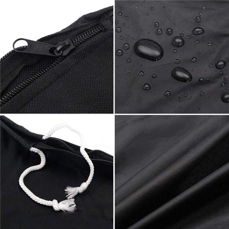 A16P-2X 420D Boat Full Outboard Engine Cover Protection Waterproof Sunshade Dust-Proof For Motor Fits 6-15HP
