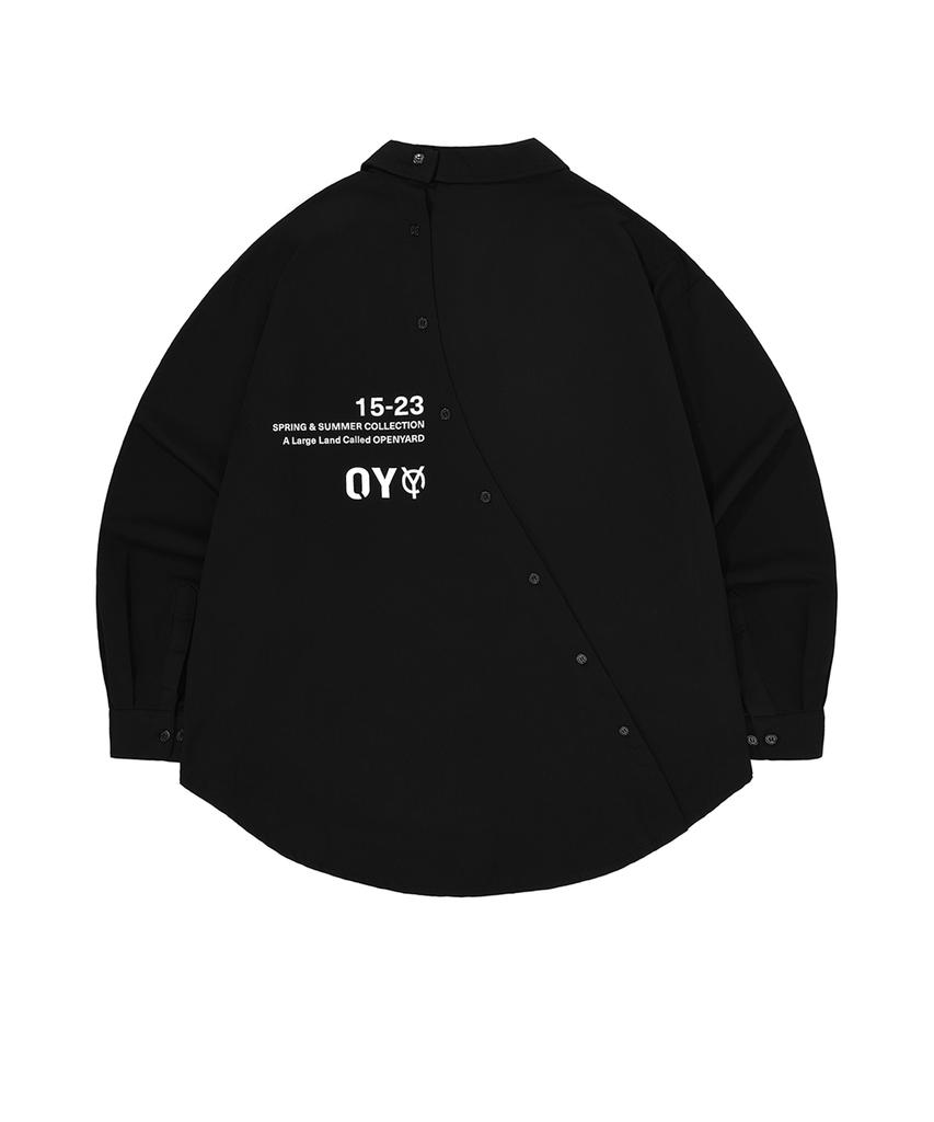 OHY Curve Line Shirt-Black
