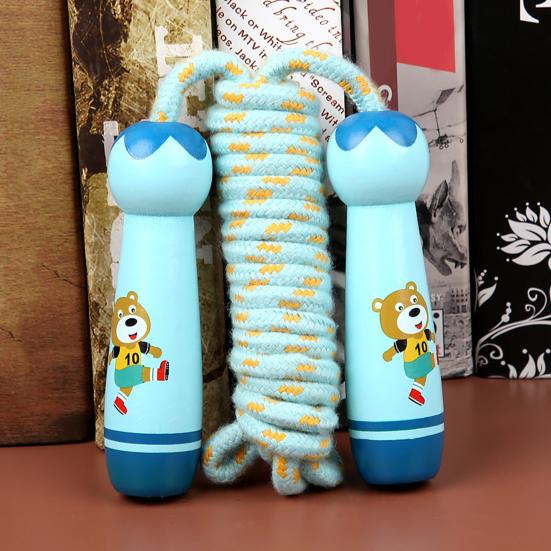 Sports Skipping Rope Anti-tangle Comfortable Grip Adjustable Cartoon Print Thickened Sports Anti-slip Strengthen