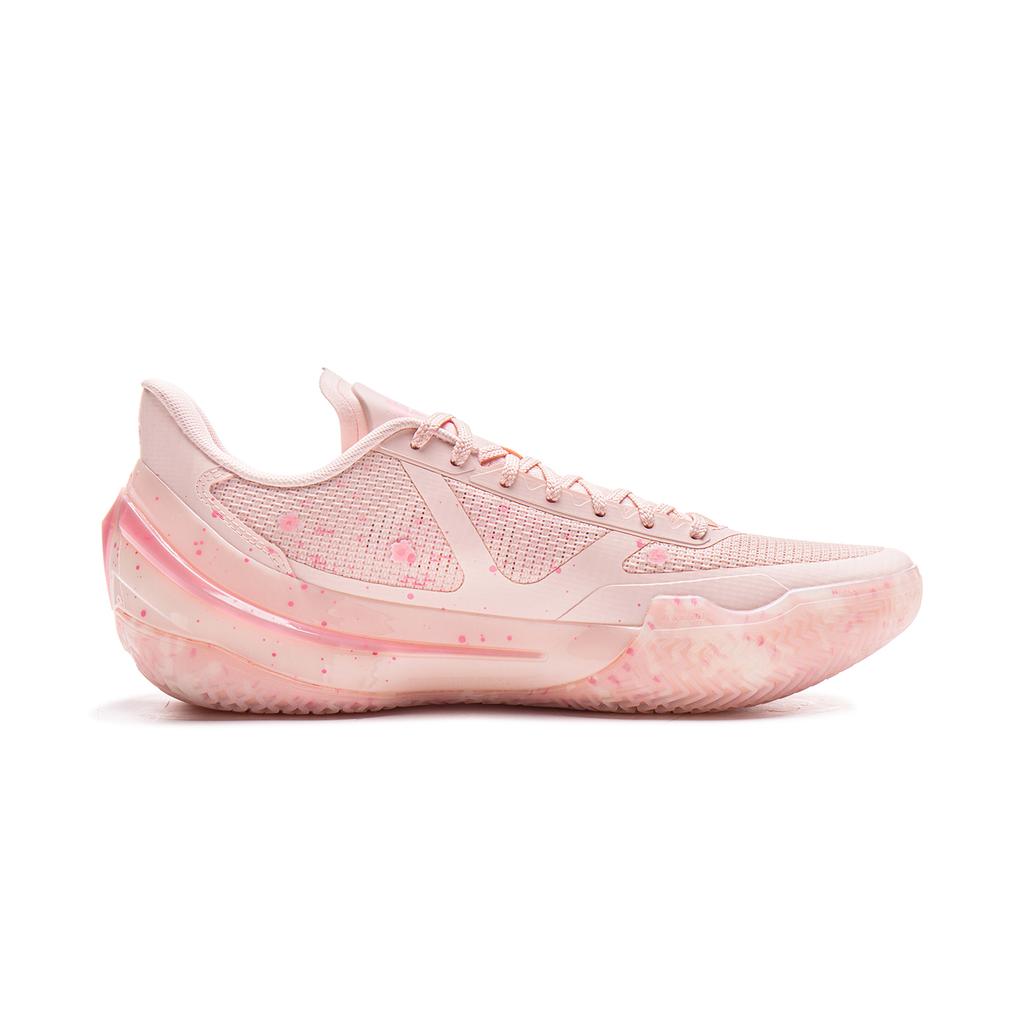 Li Ning Blade 5 V2 Амортизирующие Нескользящие Дышащие Низкие Баскетбольные Кроссовки Мужские Розовые ABAV061-1
