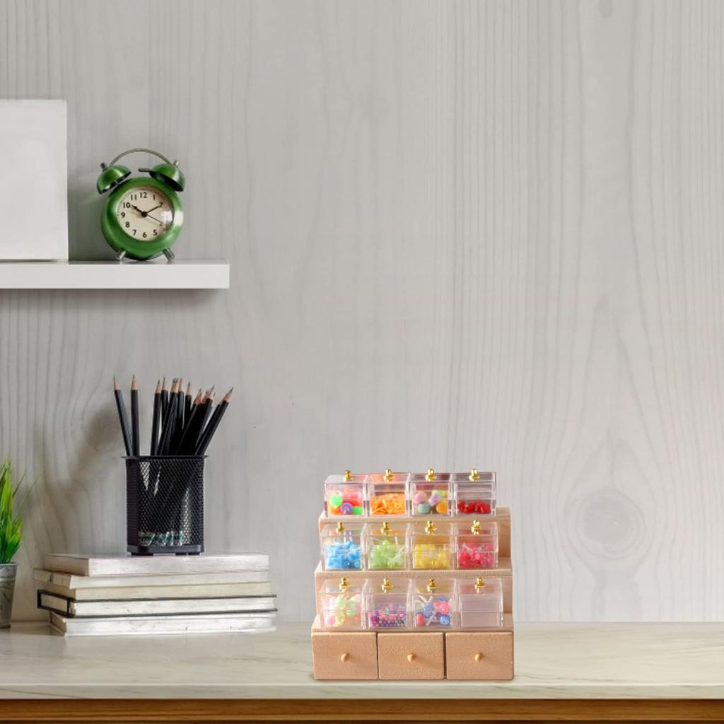 YARNOW 1 комплект миниатюрных деревянных стеллажей для хранения вещей, мини-кукольный домик, банка для хранения конфет, украшения, аксессуары для кукольного домика, миниатюрная мебель, детская игрушка, подарок