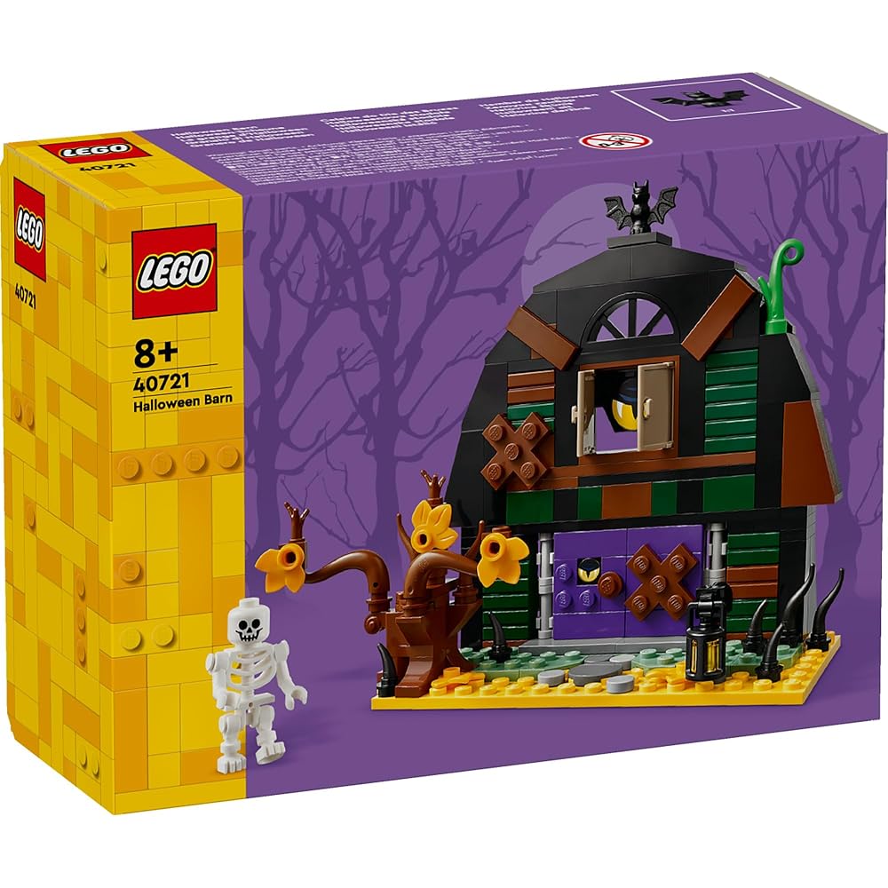 Набор для сборки Lego Хэллоуинский амбар со скелетом, с минифигуркой, для детей от 8 лет 40721