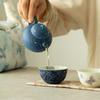 Caramel Glaze Sprinkle Gold Citrus Green Teapot Zen Tea Infuser Pot Tea Brewing Kettle With Filter Cafes Accessories Decoration
