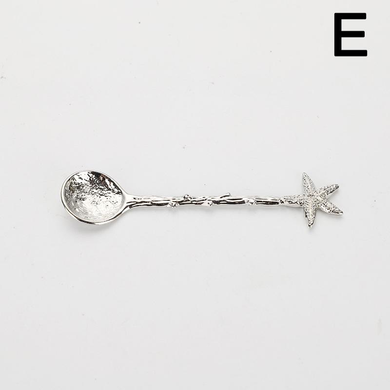 1PC Vintage Spoon Ice Cream Spoon For Coffee Tea Gift For Souvenir Dragonfly Stars Design