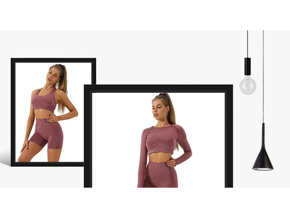 Женские бесшовные леггинсы с высокой талией для йоги и бега