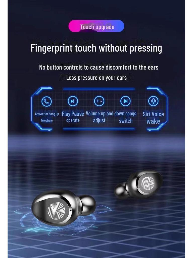 Беспроводная игровая гарнитура F9 Bluetooth In-Ear с сенсорным управлением и дисплеем питания