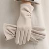 Soft Velvet Touchscreen Gloves Thick Lined Cold Resistant Gloves Winter Thermal Gloves  Riding