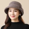 Plush Winter Warm Basin Hat Dacron Thickened Top Hat High Quality Woolen Basin Cap