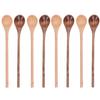 8 Pcs Wooden Spoon Beech Wood Safe Environmentally Friendly Wooden Serving Spoon with Comfortable
