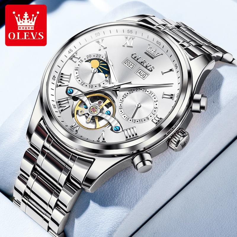OLEVS New Multi-functional Mechanical Watch Automatic Business Trend Waterproof Men's Watch Men's Watch
