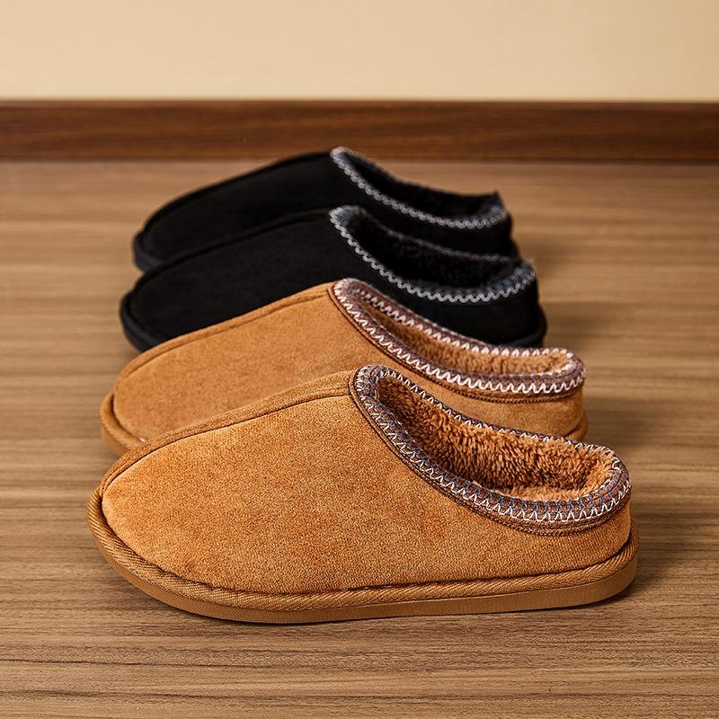 Cross-border Foreign Trade Spot Wholesale Mao Mao Slippers Asian Autumn and Winter Mason Explosion Lace Indoor Cotton Slippers