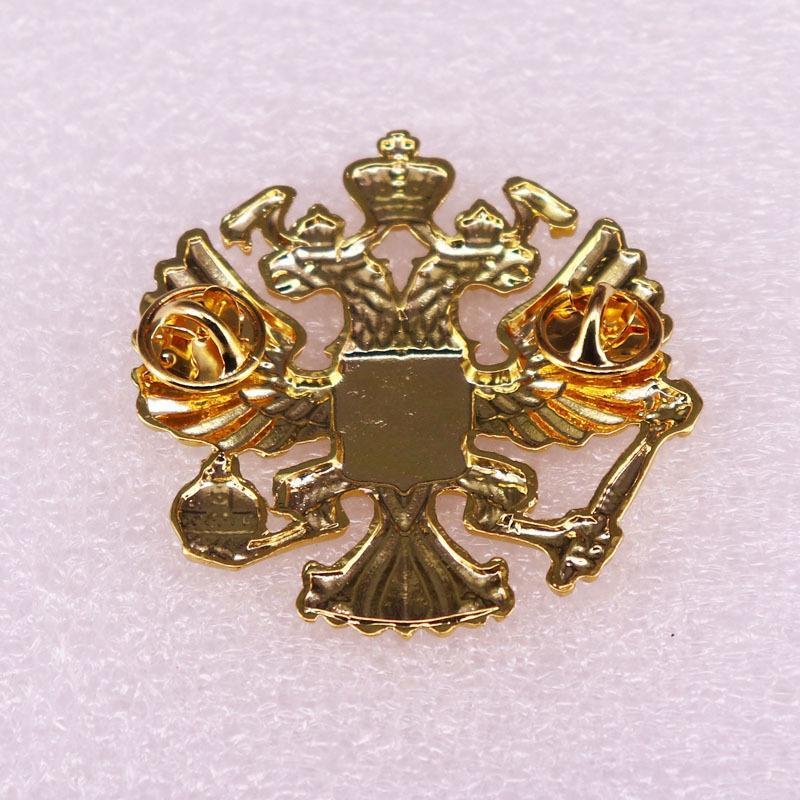 Брошь с изображением орла из сплава, герб России, нагрудные булавки, военный значок, корсаж, ювелирные изделия, броши для женщин и мужчин, аксессуары для одежды