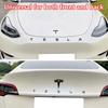 JXWV8 3D ABS Логотип Эмблема Tesla Буквы Значок на багажник автомобиля Задняя наклейка с буквами Гальваническое покрытие Для MODEL 3 MODEL S X Модифицированные аксессуары