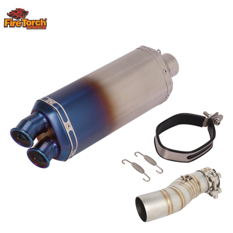 Для CFMOTO 450MT 450 MT IBEX450 IBEX 450 2024 2025 Мотоцикл Выхлопная система Escape Moto Средняя соединительная труба с глушителем DB Killer