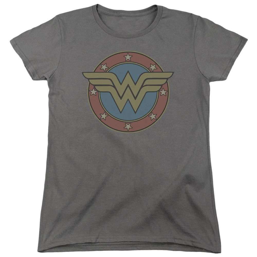Wonder Woman Vintage Emblem Women's T-Shirt Licensed Superhero Tee S-2XL