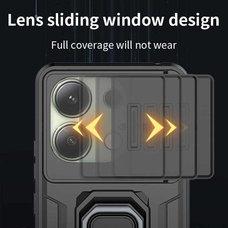 Чехол Armor для Xiaomi Poco X6 Pro 5G F6 F5 M6 Pro C65 защитный чехол кольцо магнитный держатель чехол Fundas Capa