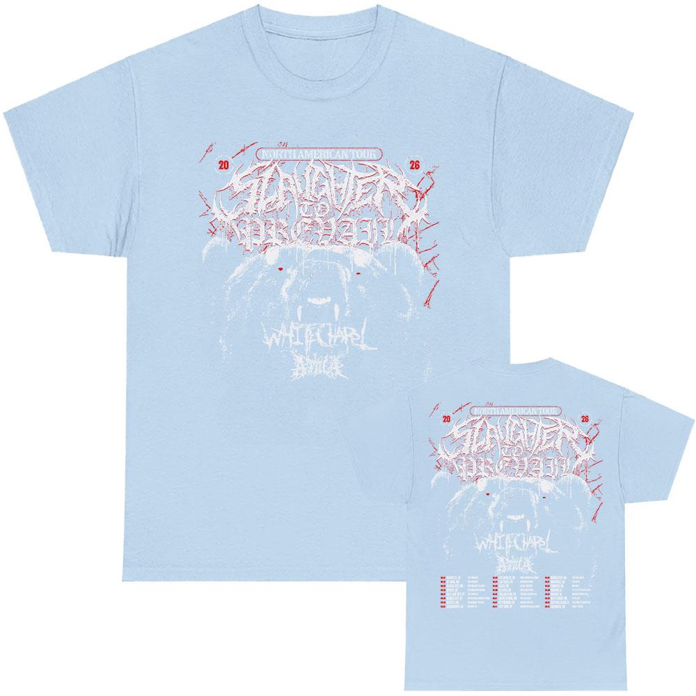 The Grizzly Winter Tour 2026 T-shirt Rock Band SLAUGHTER TO PREVAIL Tshirts Hip Hop Unisex Streetwear Cotton Short Sleeve Tees