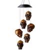 LED Solar Wind Chime Halloween Decoration Crystal Ball Hummingbird Wind Chime Light Color Changing Waterproof Solar Light