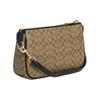 Coach Nolita 19 Color Block Классический Логотип Синтетическая Кожа Сумка-тоут через плечо Маленькие Женские сумки Хаки Черный CS445-IMCBI