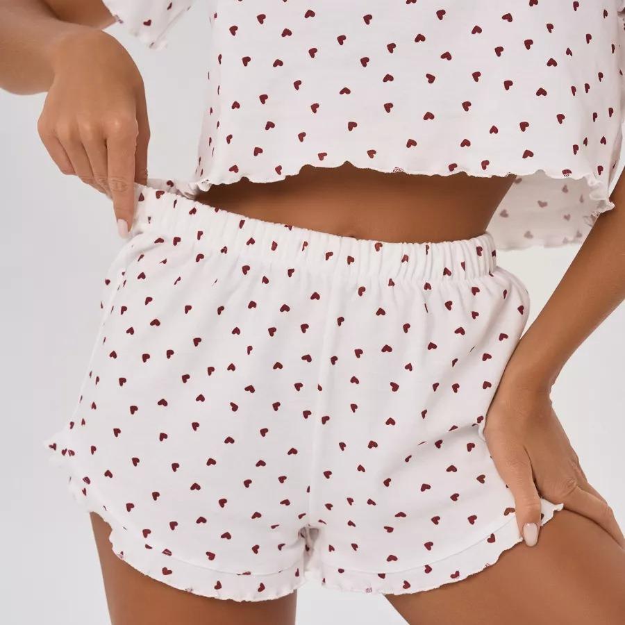 Летняя женская сексуальная пижама, домашняя одежда, костюм из хлопка для отдыха в Европе и США, шорты с короткими рукавами, пижама, домашняя одежда