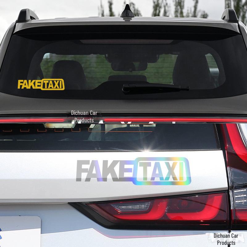 Поддельные светоотражающие наклейки с логотипом такси Drift на автомобиль - смешной европейский и американский стиль