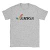 Повседневная футболка Amiga мужская с круглым вырезом, с коротким рукавом, топ, футболка, Commodore 64 C64, ретро-компьютер, гик, ботаник, хлопок, летний топ, футболка