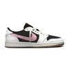 Travis Scott x Jordan Air Jordan 1 Black Pink Travis Scott X AJ1 Low Cushioning Low top Vintage Basketball Shoes Unisex DZ4137-700(Team1698-)