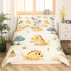 Милый динозавр пододеяльник King Queen Kawaii мультфильм дикий динозавр комплект постельного белья для детей мальчиков девочек животные джунглей одеяло чехол