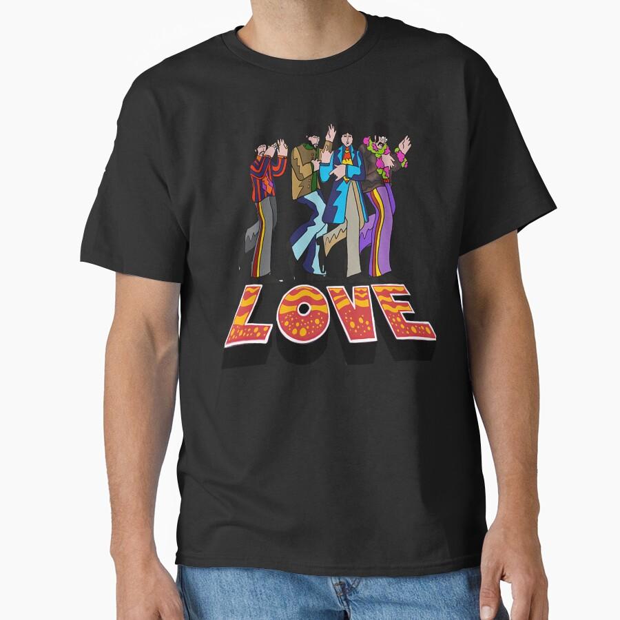 Psychedelic Animation Style Band Character Classic T-Shirt