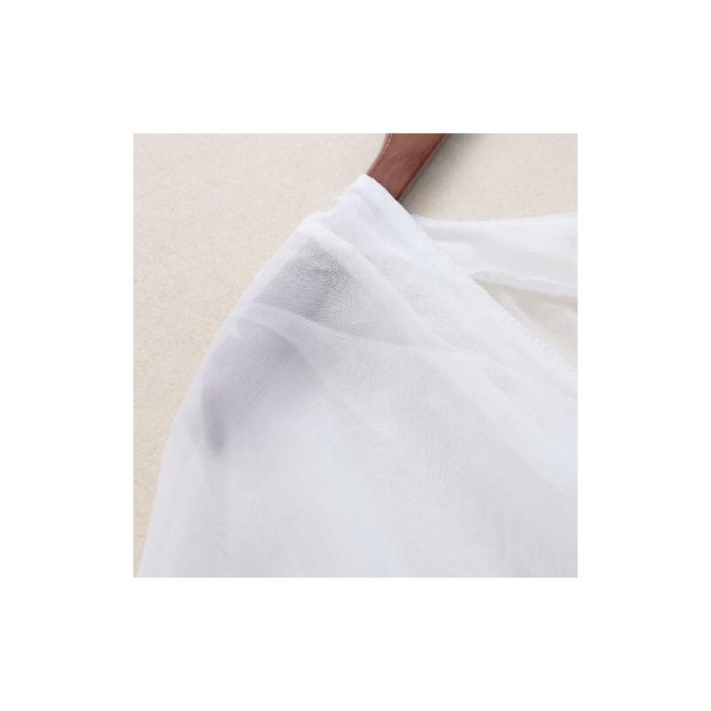 Elegant And Stylish Fashion Women Chiffon Bikini Cover Up Perspective V-neck Swimsuit Beach Dress